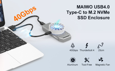Корпус Maiwo K1695 NVMe M.2 USB4
