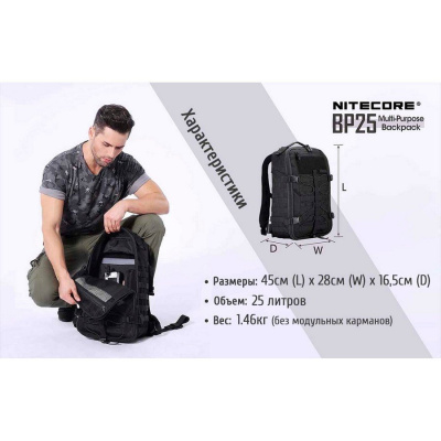Рюкзак Nitecore BP25 (черный)