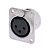 Neutrik NC3FDM3-L-1 панельный разъем XLR female, крепежные отверстия резьба М3