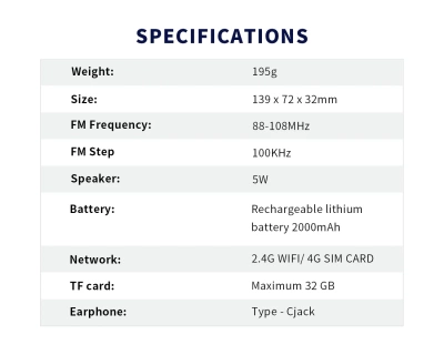 Портативное радио Choyong A8W
