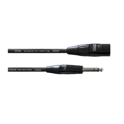 Cordial CIM 1.5 MV инструментальный кабель XLR male/джек стерео 6.3мм male, 1.5м, черный