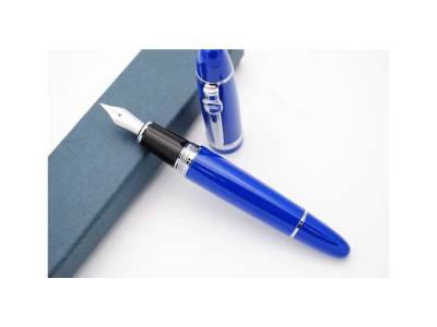 Перьевая ручка Jinhao 159 Blue, Silver (подарочная упаковка)